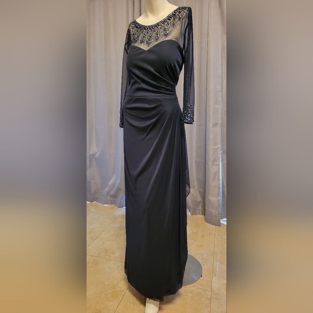 Long sleeve Navy dress